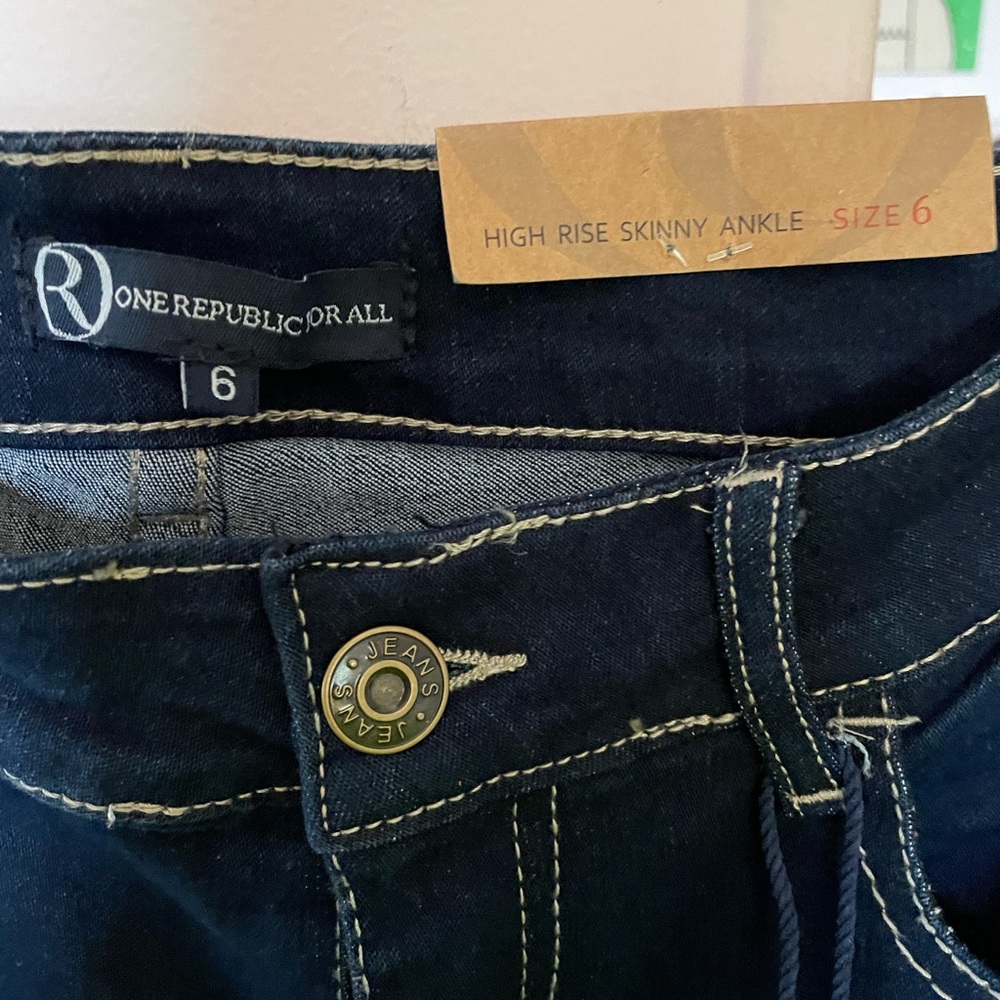 one republic for all dark blue jeans size 6 women